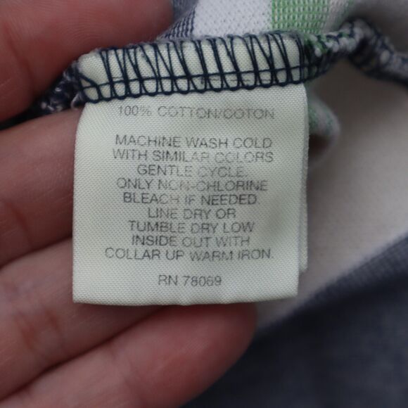 Callaway Shirt Mens L Gray Multicolor Striped Polo Sport Short Sleeve LOGO - Picture 13 of 16